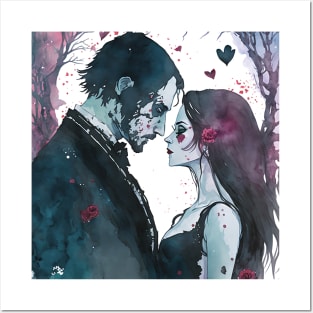 Gothic valentine's day Posters and Art